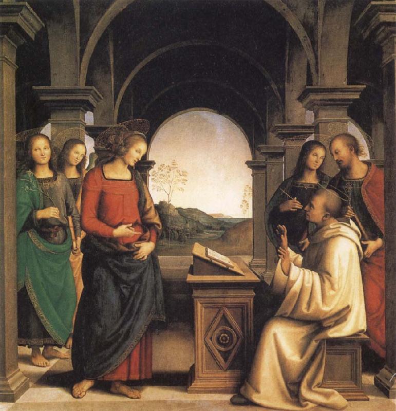 Pietro Perugino The Vision of St Bernard oil painting image